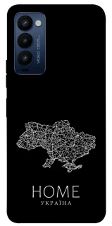 Чохол на TECNO Camon 18 Ukraine black map фото 1 з 1