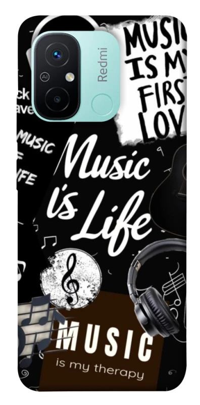 Чохол на Xiaomi Redmi 12C / Poco C55 Music is Life фото 1 з 1