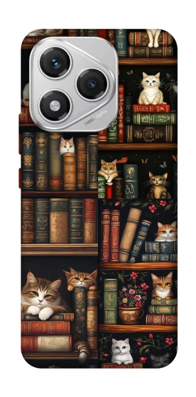 Чохол на Honor 400 Lite Cats & Books фото 1 з 1