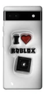 Чохол на Google Pixel 6a I love Roblox фото 1 з 1