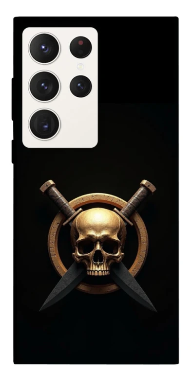 Чохол на Samsung Galaxy S23 Ultra Golden Skull фото 1 з 1