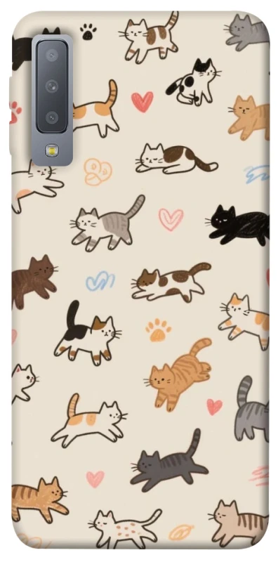 Чохол на Samsung A750 Galaxy A7 (2018) Cat style ver.2 фото 1 з 1
