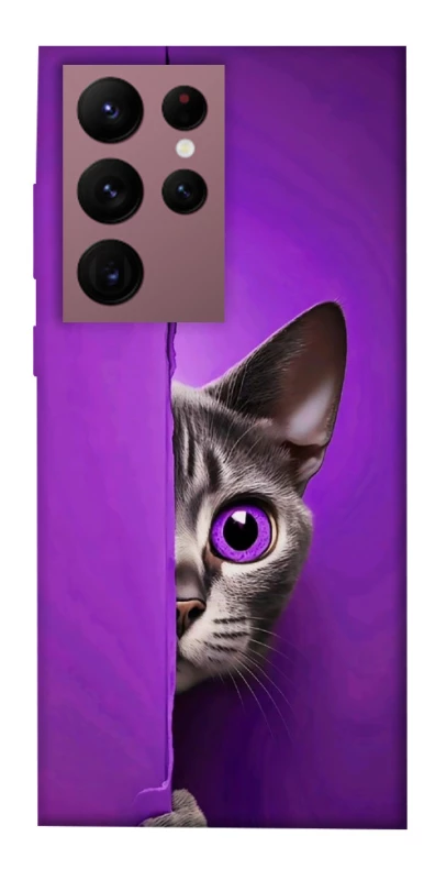 Чохол на Samsung Galaxy S22 Ultra Кіт-підглядач фото 1 з 1
