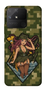 Чохол на Realme Narzo 50A Military Waifu фото 1 з 1