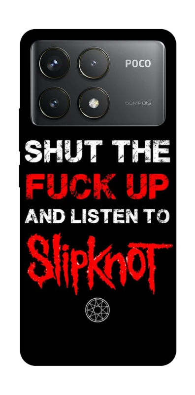 Чехол на Xiaomi Poco F6 Pro Slipknot vibes фото 1 Чехол на Xiaomi Poco F6 Pro Slipknot vibes фото 1 из 1