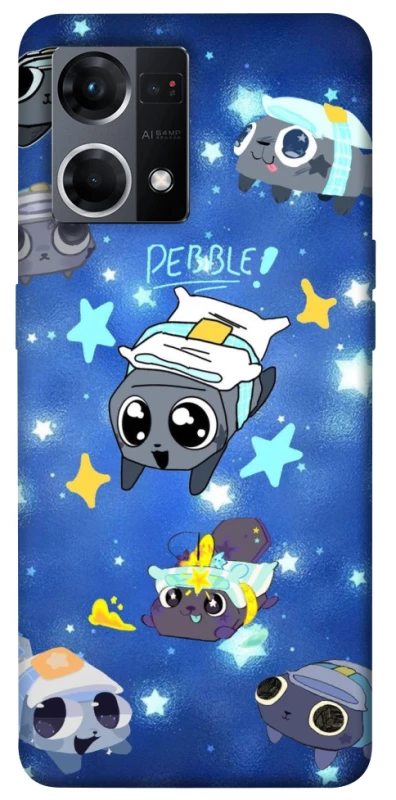 Чохол на Oppo Reno 7 4G Pebble kitten stars фото 1 з 1