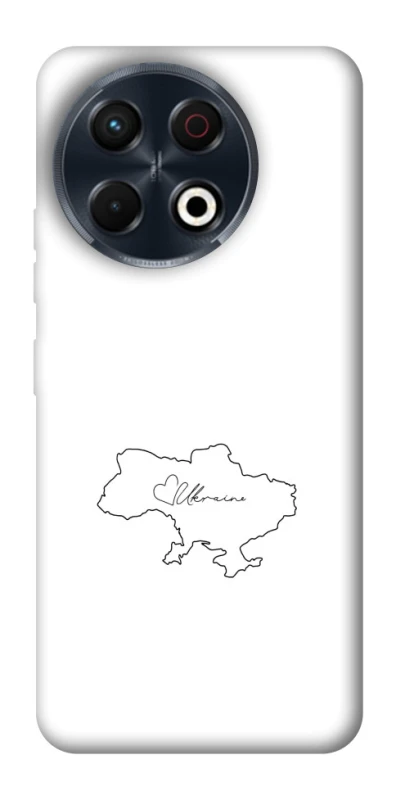 Чехол на TECNO Spark 30 Pro (KL7) Ukraine map фото 1 из 1