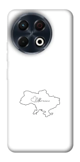 Чехол на TECNO Spark 30 Pro (KL7) Ukraine map фото 1 из 1