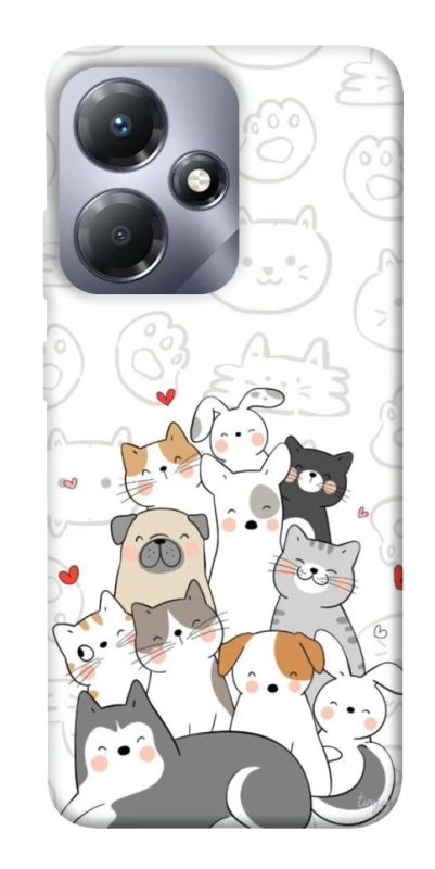 Чохол на Infinix Hot 30 Play Funny Pets фото 1 з 1