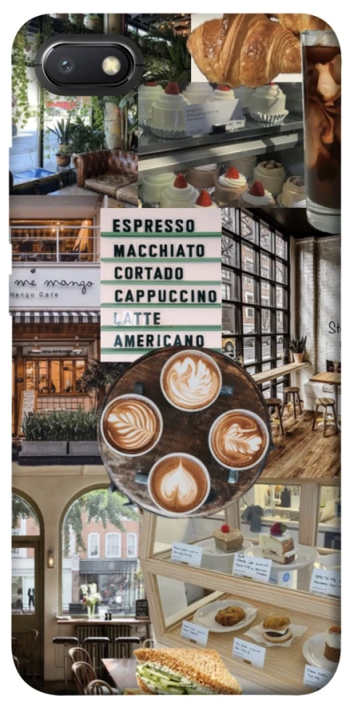 Чохол на Xiaomi Redmi 6A Coffee collage ver.5 фото 1 з 1