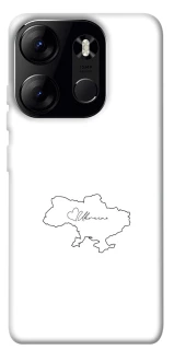 Чохол на Tecno Spark Go 2023 Ukraine map фото 1 з 1