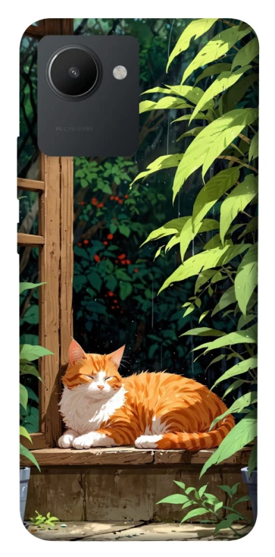 Чохол на Realme C30s red cat фото 1 з 1