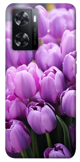 Чохол на Oppo A57s Фіолетові тюльпани фото 1 з 1