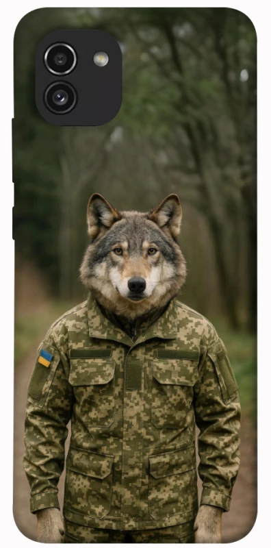 Чохол на Samsung Galaxy A03 Вовк захисник фото 1 з 1