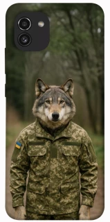 Чехол на Samsung Galaxy A03 Волк защитник фото 1 из 1