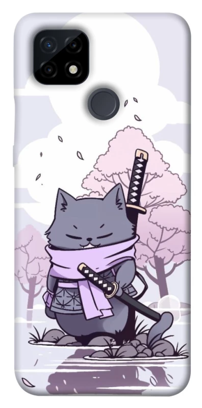 Чехол на Realme C21 Samurai cat фото 1 из 1