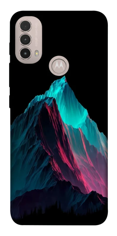 Чехол на Motorola Moto E40 Neon mountains фото 1 из 1