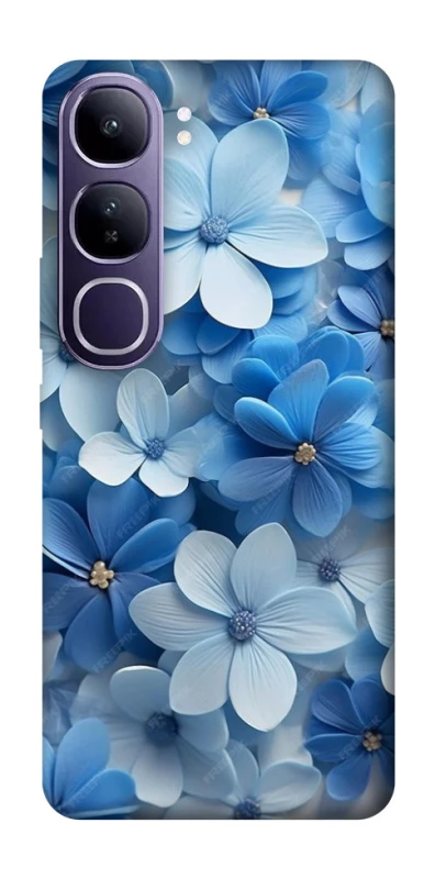 Чехол на Vivo Y300 Синие цветы фото 1 из 1