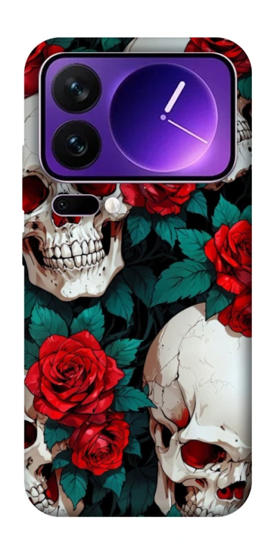 Чохол на Xiaomi 17 Pro Max skull and rose фото 1 з 1