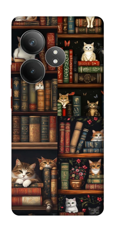 Чохол на Realme GT Neo 6 Cats & Books фото 1 з 1
