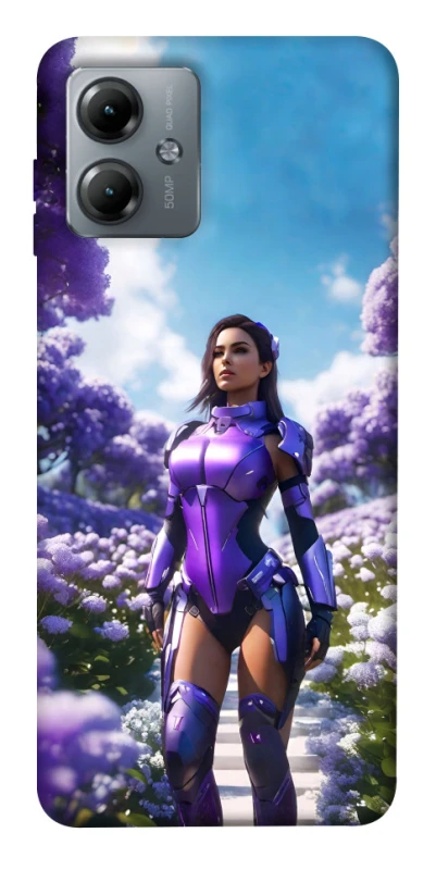 Чохол на Motorola Moto G14 Cyber space girl ver.4 фото 1 з 1