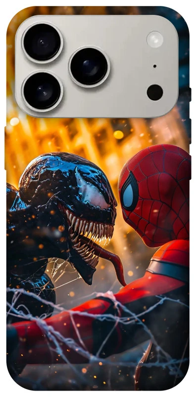 Чохол на Apple iPhone 17 Pro (6.3") Venom vs Spiderman фото 1 з 1