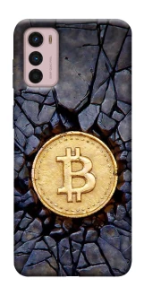 Чохол на Motorola Moto G42 Bitcoin cracks фото 1 з 1