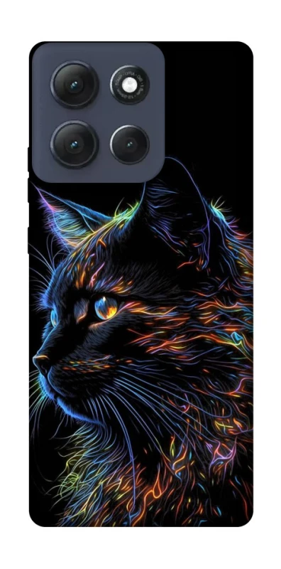 Чехол на Motorola Moto G86 Power Черный кот фото 1 из 1