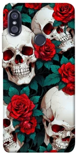 Чохол на Xiaomi Redmi Note 5 Pro / Note 5 (AI Dual Camera) skull and rose фото 1 з 1