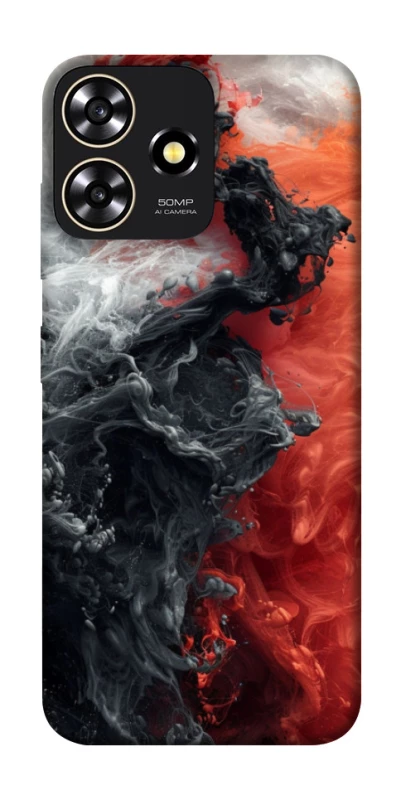 Чехол на ZTE Blade A73 4G Black and Red фото 1 из 1