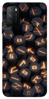 Чехол на Xiaomi Poco M3 Огненые руны фото 1 из 1