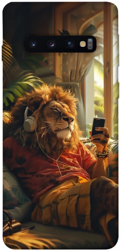 Чехол на Samsung Galaxy S10 Лев v2 фото 1 из 1