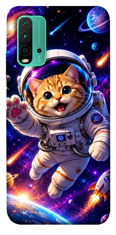 Чехол на Xiaomi Redmi Note 9 4G / Redmi 9 Power Space Cat фото 1 из 1