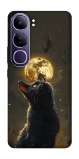 Чохол на Vivo Y300 Кіт під місяцем v2 фото 1 з 1