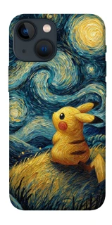 Чехол на Apple iPhone 13 mini (5.4") Pikachu and Van Gogh фото 1 из 1