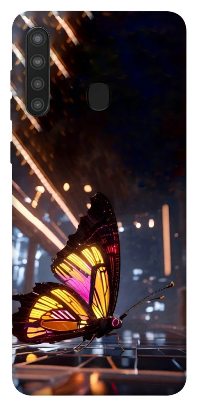 Чохол на Samsung Galaxy A21 Cyber butterfly фото 1 з 1