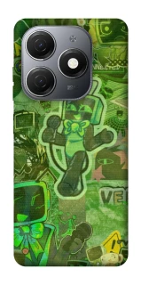 Чохол на TECNO Spark 20 Dandysworld tv green theme фото 1 з 1