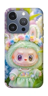 Чехол на Apple iPhone 16 Pro Labubu & Flowers ver.2 фото 1 из 1