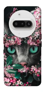 Чохол на Nothing Phone (3a) Кіт в квітах фото 1 з 1