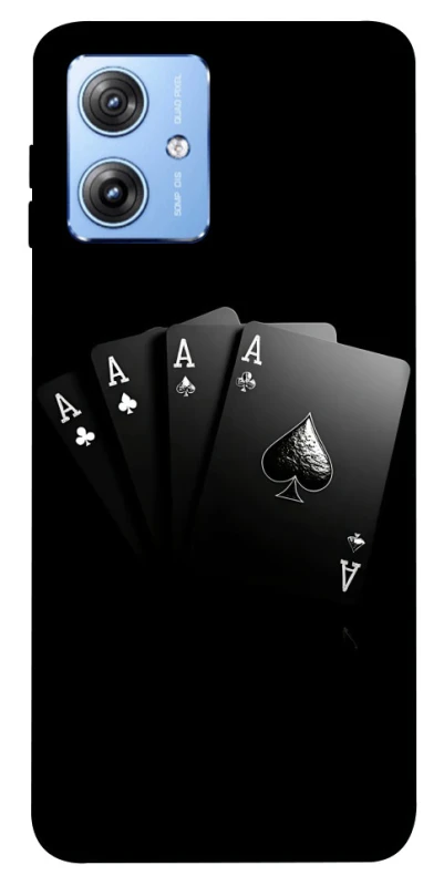 Чохол на Motorola Moto G84 Black Cards фото 1 з 1