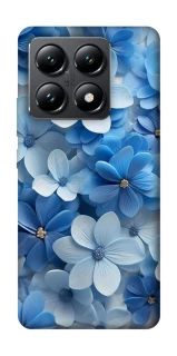 Чехол на Xiaomi 14T Синие цветы фото 1 из 1