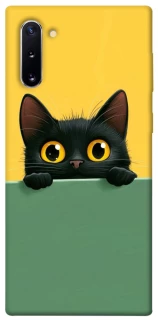 Чехол на Samsung Galaxy Note 10 Black cat v2 фото 1 из 1