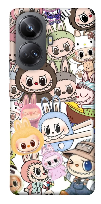 Чехол на Realme 10 Pro+ All Labubus фото 1 из 1