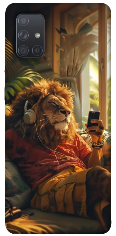 Чехол на Samsung Galaxy A71 Лев v2 фото 1 из 1