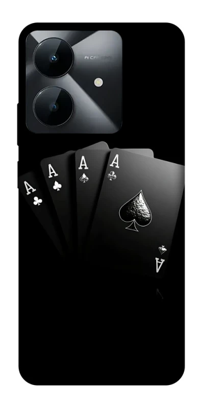 Чехол на Realme Note 60x Black Cards фото 1 из 1