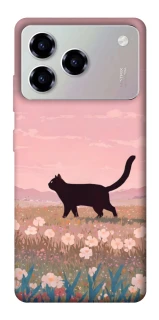 Чохол на ZTE Blade A76 cat on a field фото 1 з 1