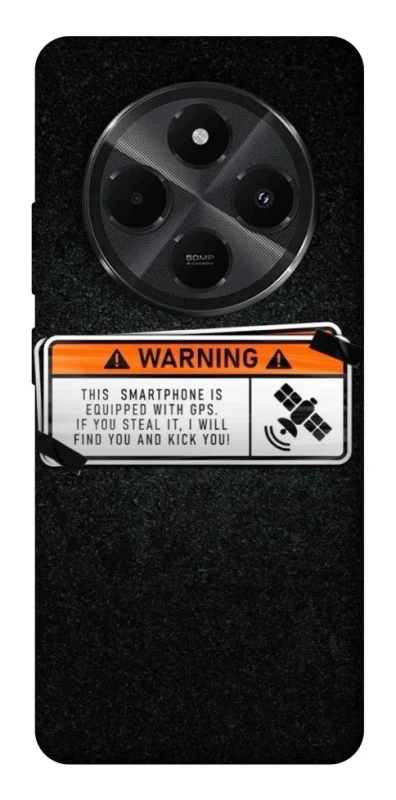 Чохол на Xiaomi Redmi A4 Warning фото 1 з 1