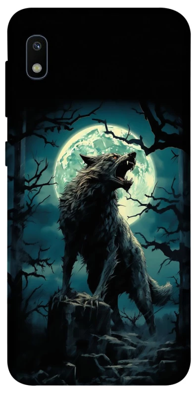 Чехол на Samsung Galaxy A10 (A105F) Волк под луной фото 1 из 1