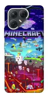 Чехол на TECNO Pova 7 Minecraft world фото 1 из 1