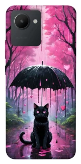 Чехол на Realme C30 Black cat фото 1 из 1